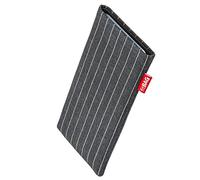 fitBAG Twist Gris en Tissu Pochette customisée adaptée Housse de Protection pour Samsung Galaxy A3 2017 | Doublure en Microfibre pour Le Nettoyage de l’écran | Fabriqué en Allemagne