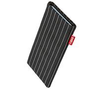 fitBAG Twist Noir en Tissu Pochette customisée adaptée Housse de Protection pour Apple iPod Touch 7G 2019 7.Generation | Nettoyage de l’écran | Fabriqué en Allemagne