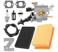 FitBest Carburateur BR430 avec filtre à air pour Stihl BR350 BR350Z BR430 BR430Z BR450 SR430 SR431 SR450 S229 129 0901 Zama C1Q-S210 C1Q-S210B Carb