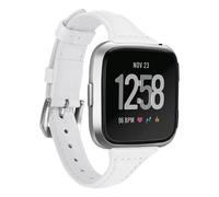 Fitbit Bracelet Leather Fitbit Versa / Versa 2 / Versa Lite Taille L Blanc Blanc