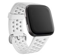 Fitbit Bracelet Sport silicone pour Fitbit Versa / Versa 2 / Versa Lite Taille L Blanc Blanc
