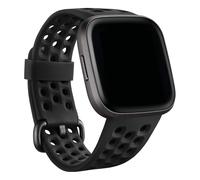 Fitbit Bracelet Sport silicone pour Fitbit Versa / Versa 2 / Versa Lite Taille S Noir Noir