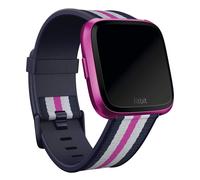 Fitbit Bracelet Woven Fitbit Versa / Versa 2 / Versa Lite Taille L Navy / Mulberry Multicolore