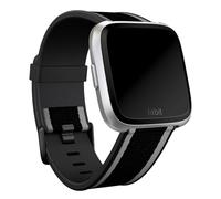 Fitbit Bracelet Woven Fitbit Versa / Versa 2 / Versa Lite Taille S Grey / Black Multicolore