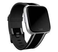 Fitbit Bracelet Woven pour Fitbit Versa / Versa 2 / Versa Lite Taille L Grey / Black Multicolore