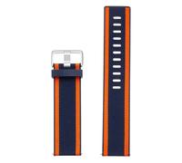 Fitbit Bracelet Woven pour Fitbit Versa / Versa 2 / Versa Lite Taille L Navy / Orange Multicolore