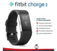 Fitbit Charge 2 bracelet intelligent surveillance de la fréquence cardiaque exercice podomètre fitness sommeil appel notification GPS IOS Android Purple Large