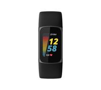 Fitbit Charge 5 - Acier inoxydable graphite - Tracker d'activités avec bracelet infinie - silicone - noir - taille du poignet : 130-210 mm - affichage 1.04" - Bluetooth, NFC