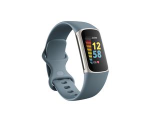 Fitbit Charge 5 Bracelet connecté Noir, Bleu