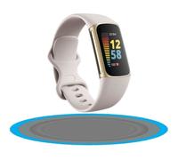 FITBIT Charge 5 - Bracelet d'activité - 6 mois d'abonnement à Premium - Blanc