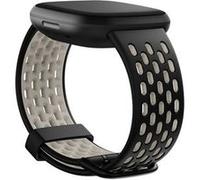 Fitbit FB174SBBKWTL accessoire intelligent à porter sur soi Bande Noir, Blanc Aluminium, Silicone G