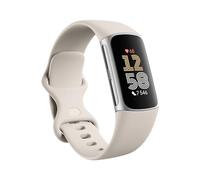 Fitbit Google Charge 6 Bracelet d'activité avec Un abonnement de 3 Mois à Google Health Premium Inclus, 7 Jours d'autonomie de Batterie, Porcelaine/Aluminium Argent