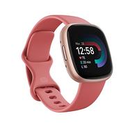 Fitbit Google Versa 4 Montre connectée Sport avec Un abonnement de 3 Mois à Google Health Premium Inclus et Jusqu’à 6 Jours d’autonomie de Batterie - Sable Rose/Aluminium Rose cuivré