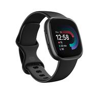 Fitbit Google Versa 4 Montre connectée Sport avec Un abonnement de 3 Mois à Google Health Premium Inclus et Jusqu’à 6 Jours d’autonomie de Batterie - Noir/Aluminium Graphite