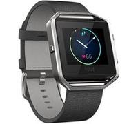 Fitbit Leather Band + Frame - L - brassard pour montre intelligente - noir - pour Fitbit Blaze L G