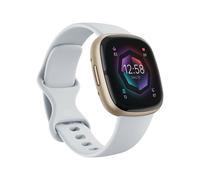 Fitbit Sense 2 - Aluminium en or doux - Montre connectée avec bracelet - brume bleue - taille du bracelet : S - NFC, Bluetooth