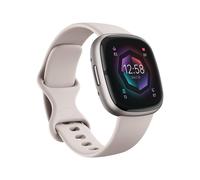 Fitbit Sense 2 - Aluminium Platine - Montre Connectée Avec Bracelet - Blanc Lunaire - Taille Du Bracelet : S - Nfc, Bluetooth