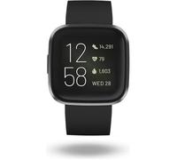 Fitbit Versa 2 3,55 cm (1.4") AMOLED 40 mm Numérique 300 x 300 pixels Écran tactile Noir, Gris Wifi