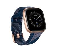 Fitbit Versa 2 Special Edition - Rose Cuivre - Montre Intelligente Avec Bande - Jacquard Tissé - Marine - Bluetooth - 40 G