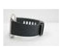 Fitbit Versa - Lite Edition - aluminium argenté - montre intelligente avec bande - silicone - charbon de bois - taille du bracelet : S/L - Bluetooth - 40 g G