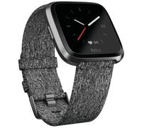 Fitbit Versa - Special Edition - Noir - Montre Connectée Avec Bracelet Tissée - Noir Charbon - Bluetooth, Nfc