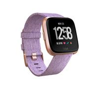 Fitbit Versa - Special Edition - aluminium rose or - montre intelligente avec bande tissée - lavande - Bluetooth, NFC
