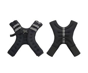 FITBY Gilet Lesté 5kg Hommes et Femmes - Veste Lestée Réglable Noir