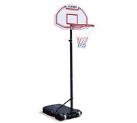 Fitby Panier De Basket D'Extérieur pour Enfants Et Adultes - Support De Basket À Hauteur Réglable avec roulettes | Système De Panier Portable pour Jardin, Parc Ou Intérieur