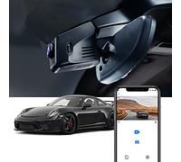 Fitcamx Dashcam Voiture Convient pour Porsche 718 Boxster Cayman 911, 911 Turbo (modèle C), Dash Cam 4K OEM WiFi, 2160P vidéo UHD, G-Senseur, Mode de stationnement, Vision Nocturne, WDR, Carte 64 Go