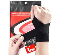FitDA 1 Paire Bandage Poignet Musculation, Protege Poignet Réglables, Wrist Wraps Soulager la Douleur, Confortable Respirant, Homme et Femme, pour Sport Fitness Crossfit Gym Muscu