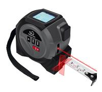 SUNHAIXIA Mètre à Ruban numérique, Télémètre Laser numérique 2 en 1 avec Affichage LCD & Verrouillage Automatique, 40 m Laser Rechargeable & 5 m à Ruban, Surface/Volume/Distance