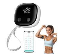 Fitdays Smart Body Tape Measure Bluetooth App Monitoring Full Hd Led Display For Fitness Sculpting Weight Loss And Girth Recording