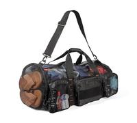 Fitdom Grand Sac de Sport en Maille 90 l pour plongée sous-Marine ou équipement de plongée avec Tuba Idéal pour Les Sports Nautiques et Les activités de Plage comme la Natation, la plongée et la