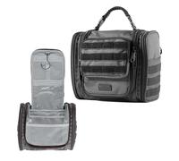 Fitdom Trousse de toilette tactique à suspendre pour homme et femme. Parfait pour les voyages et le rangement pour cosmétiques, tondeuse, brosse à dents, douche, rasage et soins de toilette. Meilleur