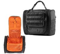Fitdom Trousse de Toilette Tactique à Suspendre pour Homme et Femme. Parfait pour Les Voyages et Le Rangement pour cosmétiques, Tondeuse, Brosse à Dents, Douche, Rasage et Soins de Toilette. Meilleur