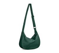 FITDON Sac à bandoulière en velours côtelé pour femme, petit sac à bandoulière Hobos avec sangle réglable, Vert, L