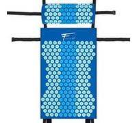 Fitem Kit d'acupression - Tapis d'Acupression + Coussin + Boule de Massage - Soulage douleurs Dos et Cou - Relaxation Musculaire (bleu-bleu) Bleu G