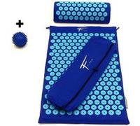 Fitem Kit d'acupression - Tapis d'Acupression + Coussin + Sac + Boule de Massage - Soulage douleurs Dos et Cou G