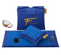 FITEM Tapis d'Acupression et Coussin, Bleu