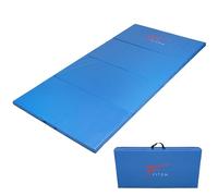 Fitem Tapis de Sol Pliable Epais Haute Gamme Taille 240 x 120 x 4 cm avec Poignets de Transport pour Gym,Yoga,MMA, Sport, Gymnastique, Fitness, Pilates, Musculation