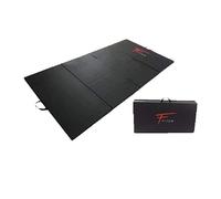 Fitem Tapis de Sol Pliable Epais Haute Gamme Taille 240 x 120 x 4 cm (Noir) avec Poignets de Transport pour Gym, Yoga, Sport