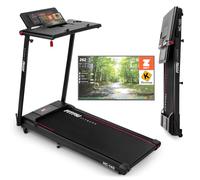 FITFIU Fitness MC-140 - Tapis de Course Pliable avec Support pour PC/Tablette, Vitesse Réglable Jusqu'à 12 km/h, Connectivité avec Application et Bluetooth