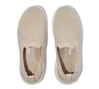 Fitflop Baskets à Enfiler Super-Q Knit pour Femme, Platino Beige Pierre, 40 EU