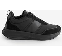 FitFlop Baskets FitFlop F-Mode Flow en cuir et daim à plateforme noires