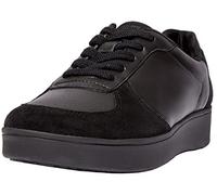 Fitflop Femme Rally Leather/Suede Panel Sneakers Basket, All Black, 41 EU