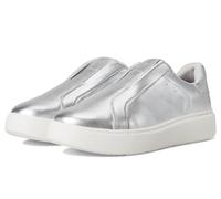 FitFlop Baskets sans lacets en cuir RTG pour femme, Argenté, 43 EU