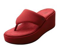 Fitflop Platform Toe Post Wedge Sandals Rouge EU 38 Femme