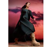 FitFlop Bottes courtes à talons en daim souple à plateforme FitFlop