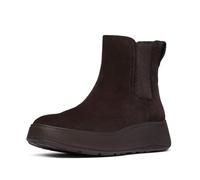 Fitflop Bottines Chelsea en daim chaud pour femme F-mode Stitch, marron chocolat, 39 EU