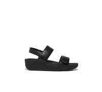 Fitflop Sandales femme Lulu - sangle arrière réglable en cuir - Tout noir - 40 EU